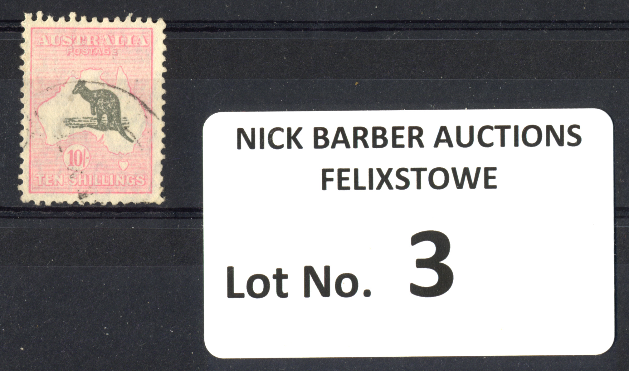 Stamps : Australia 10/- Roo Fine Used SG 136