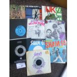 Records : Punk collection of 7" singles inc U.K. S