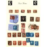 Stamps : Great Britain Colln. In Rapkin Album Incl