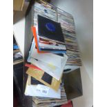 Records : Huge wooden crate of 400+ singles - good