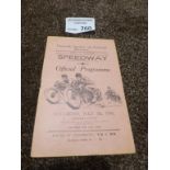 Speedway : Portsmouth v Southampton programme sl.c