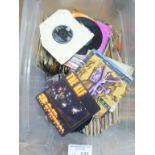 Records : Plastic crate of 250+ 7! singles - mixed