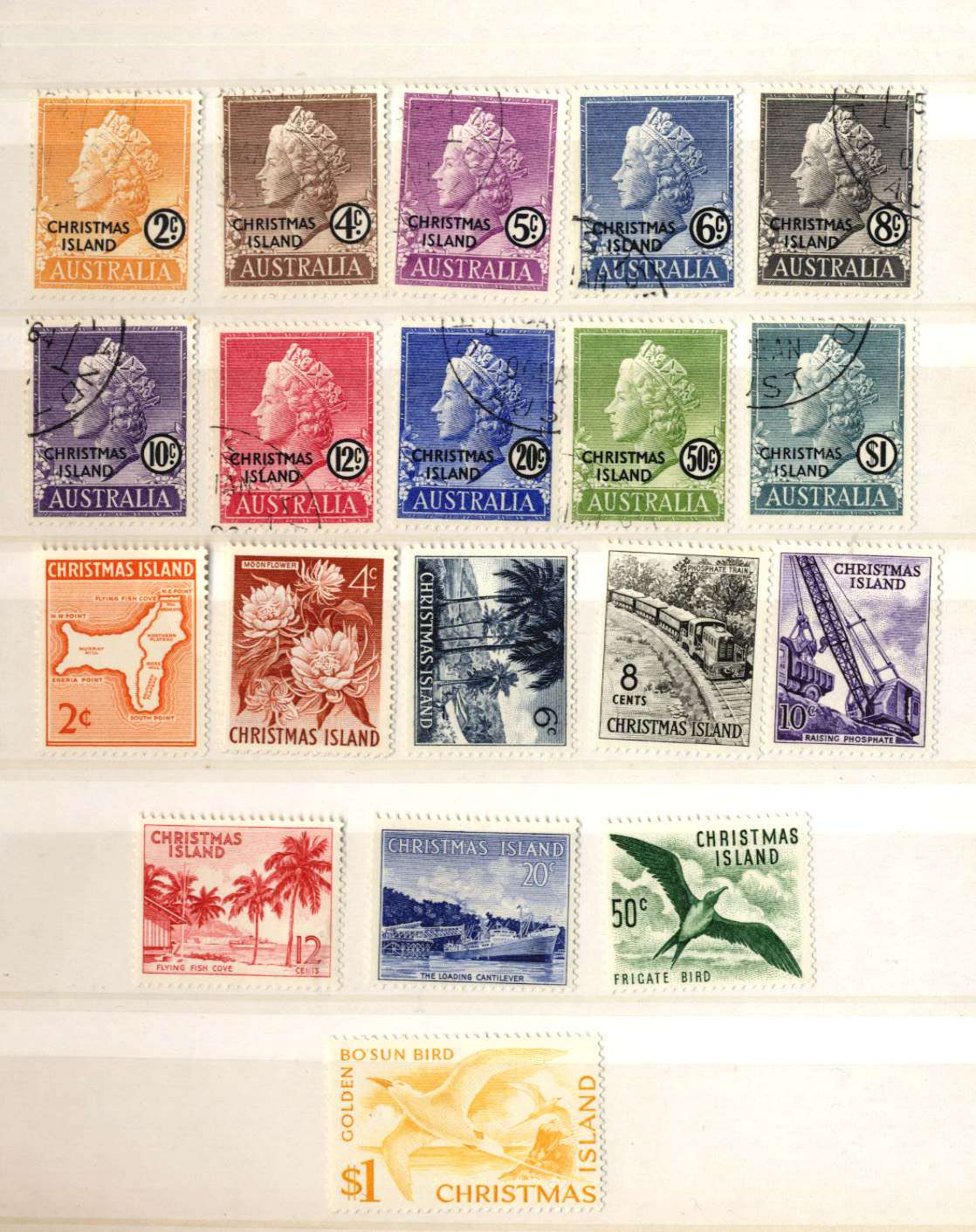 Stamps : Christmas Island Useful Colln. In Small