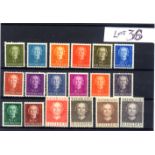 Stamps : Netherlands 1949 Juliana Set complete ex