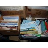 A quantity of Railway Memorabilia, box of books on Railways,