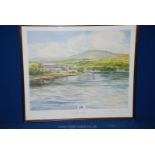 A Ltd. Ed. 429/600 Print by Lynne R. Moore titled Craighouse Isle of Jura.