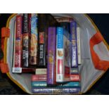 A bag of hardback Terry Pratchett novels including The Truth, The Last Continent etc.