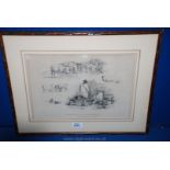 Scenes of rural life, cattle, oxen, fishermen etc. Lithograph No. 32 pub.