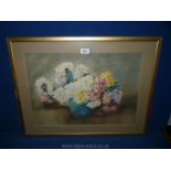 An early 20th c. Watercolour of still life; indistinctly signed.