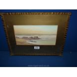 A framed and mounted G.M. Avondale Watercolour of a Guernsey coastal scene.