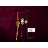 Three ladies Wristwatches including Tudor, Tissot and Stanley.
