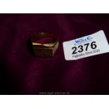 An 18k marked gents Signet Ring *****NOT GOLD