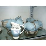 A Royal Doulton 'Rose Elegans' part coffee and tea service including; 12 coffee cups, 12 saucers,