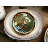 Three meat Plates including Doulton 'Lynn',