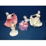 Three Royal Doulton figures; 'Elaine',