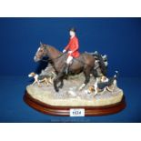 A Border Fine Arts 'Boxing Day Meet' model with a bay horse, Limited Edition no.
