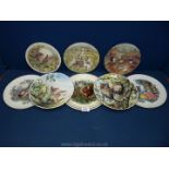 Miscellaneous wall plates including; Royal Worcester, 'King of the Castle', 'Fresh as the Dawn',