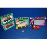 Four boxed Siku vehicles, including a 2561 Land rover Defender Pick-up,