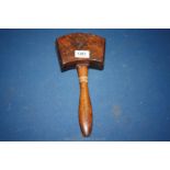 A carpenters mallet of unusual design stamped "P. McDonald", 1 1/2" long (580 gms approx.