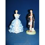 A Royal Doulton figure 'The Graduate' and a Royal Doulton 'Catherine'