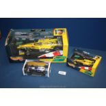 A boxed Jordan Mugen Honda 199 racing car large and small size,