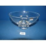 A heavy Dartington crystal Bowl.