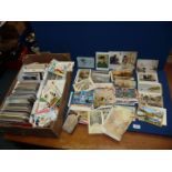 A large quantity of Postcards including coastal, local interest,