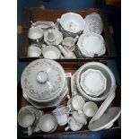 A large quantity of Johnson Bros Dinner service including twelve place settings, two large tureens,