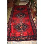 A Gull Sharazi oriental antique Rug, hand-made, 8' x 3'10'' approx.