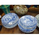 A Copeland Spode 'Italian' pattern part Dinner service comprising eight dinner,