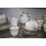 A Roslyn china Teaset ''Nevis'' to include cake plates, six side plates, six saucers and cups,