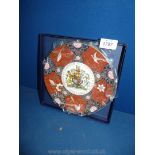 A Royal Worcester Queen Elizabeth II Golden Jubilee plate, boxed.