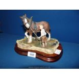 A Border Fine Arts, 'Cooling his heels' horse, limited edition no. 718/1500, with base.