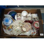 A quantity of china to include; Royal Stafford part Teaset, Meakin tea and dinner plates, Rosenthal,