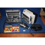 A quantity of video cameras and equipment to include; a Eumig Mark S 810 D film projector,
