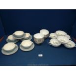 Six Spode two handled Soup Bowls,