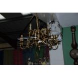 A Brass Chandelier