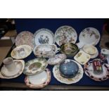 A quantity of china to include; Masons 'Koro' plate, Royal Doulton 'Stratford' plate,