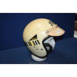 A top Tek old motorcycle helmet with British motorcycle sport,