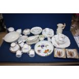 A quantity of china to include; Lawleys tea set (one cup handle repaired), Copeland Chinese rose,