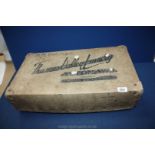 A vintage 'Thames Valley Laundry' Box, marked M.M. Parsons.