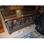 A dark Oak Blanket Chest,