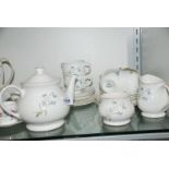 A Sadler 'Wellington' part tea set to include; six cups (one handle repaired), six saucers,