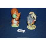 Two Beswick figures - 'Tommy Brock' and 'Squirrel Nutkin'.
