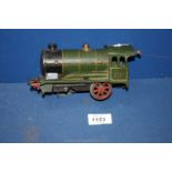 A Hornby O gauge Great Western Railway no 2251 clockwork locomotive, one wheel missing, no key.