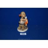 A Goebel Hummel figurine no. 319 'Bathing Baby'. 5" tall.