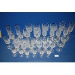 A good quantity of glasses including 6 each Bohemia champagne flutes, red wine,
