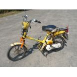 A Honda Express 49 cc Motorcycle AVJ 271V first registered on 10/09/1979 and having easy-start,