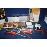 A quantity of motor car related items including a New Old Stock Cylinder Head Gasket No.
