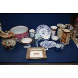 A quantity of china including Wedgwood 'Clio' rectangular dish, Wedgwood water jug,